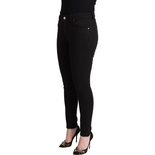 Dolce & Gabbana Chic Slim Fit Black Denim Jeans Dolce & Gabbana Black
