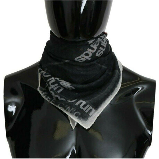 Costume National Monochrome Wool-Blend Scarf Bandana Costume National Black