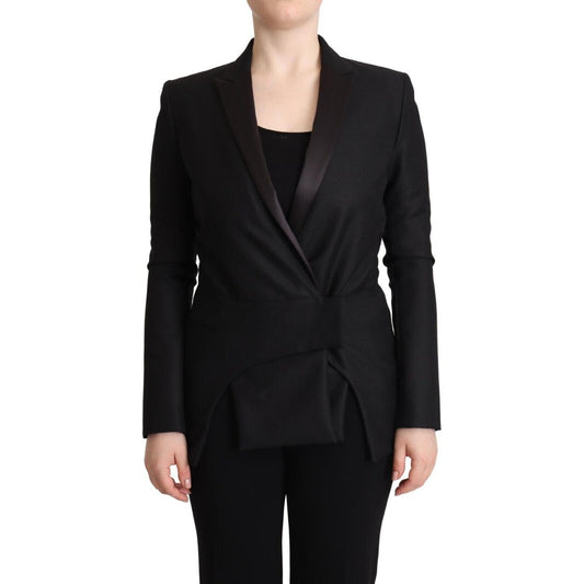 Costume National Elegant Black Double-Breasted Blazer Costume National Black
