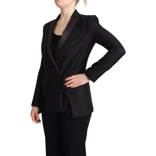Costume National Elegant Black Double-Breasted Blazer Costume National Black