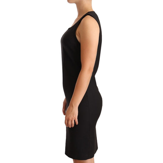 Patrizia Pepe Elegant Sleeveless Sheath Knee Dress Patrizia Pepe Dark Salmon