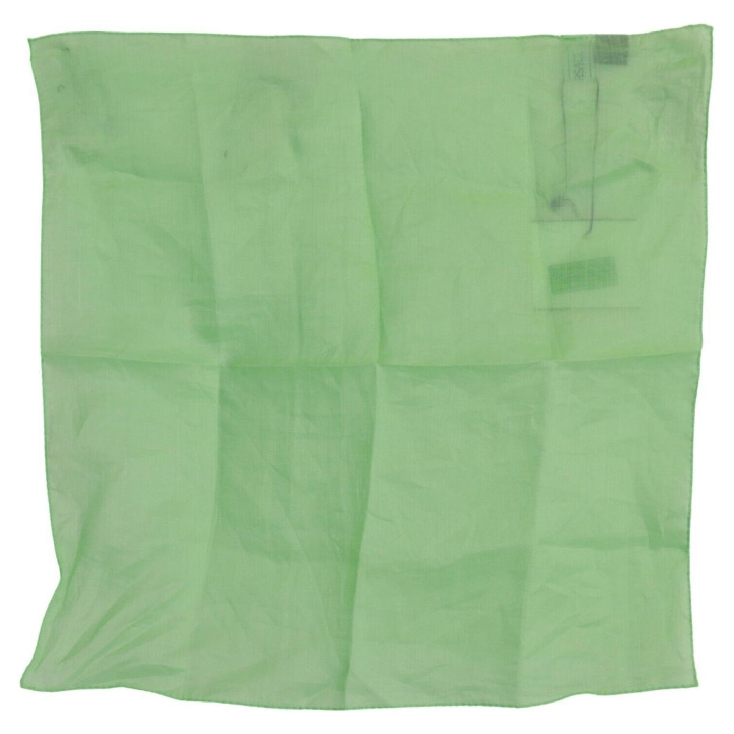 Versace Apple Green Linen Square Foulard Head Wrap Scarf
