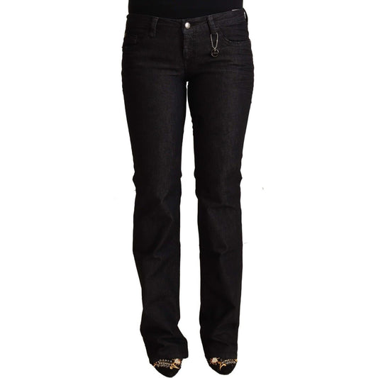 Costume National Chic Low Waist Skinny Black Denim Jeans Costume National Black