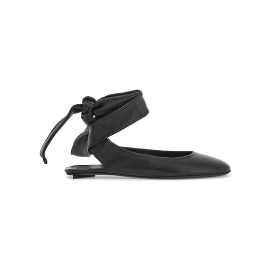 The Attico cloe ballet fl Flat Shoes The Attico Dark Slate Gray