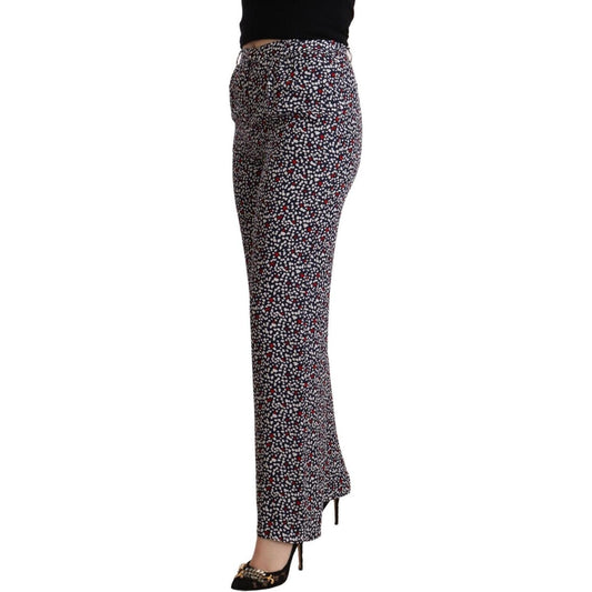 Michael Kors Elegant High Waist Straight Black Trousers Michael Kors Dark Slate Gray