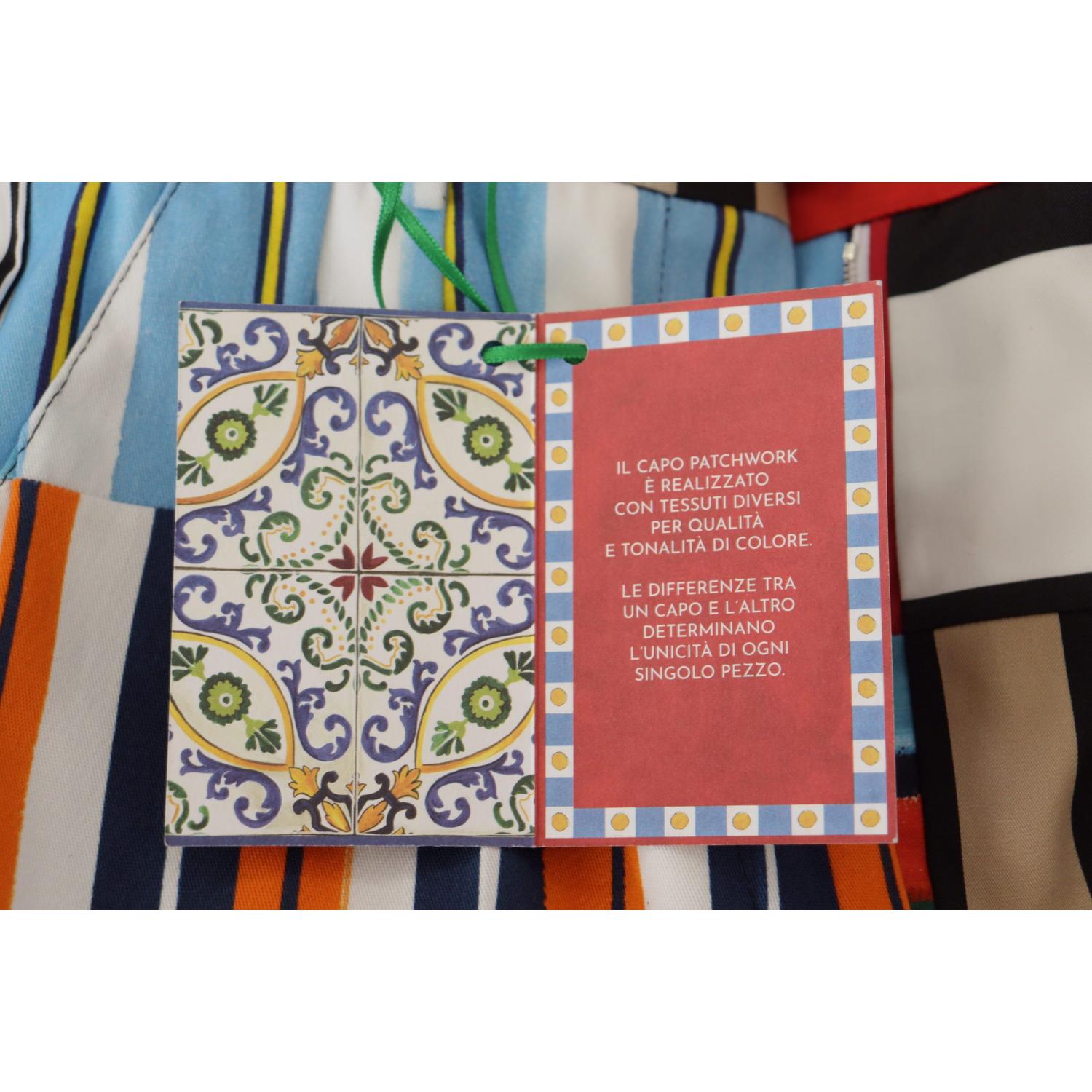 بنطلون مخطط أنيق بخصر مرتفع من دولتشي آند غابانا