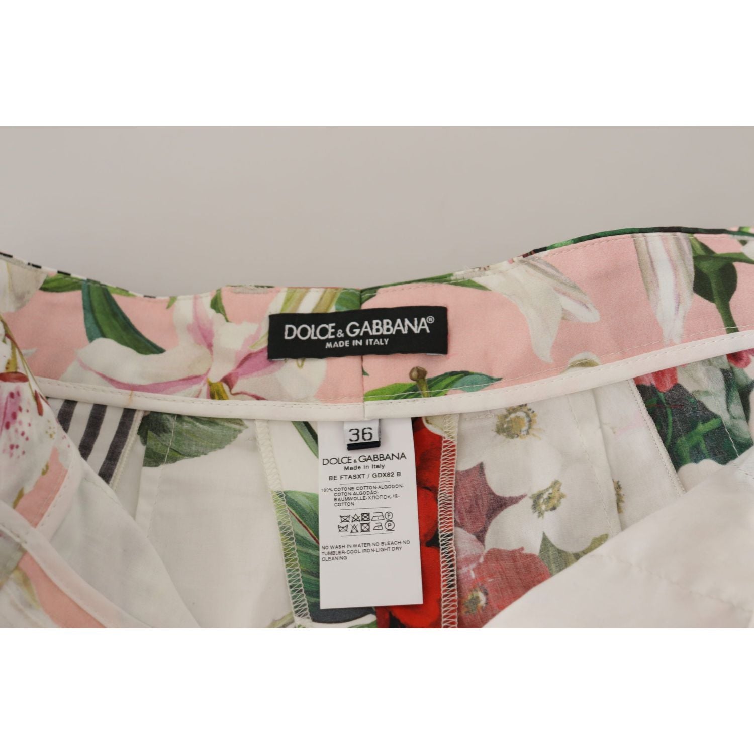 Dolce & Gabbana Multicolor High Waist Hot Pants Shorts