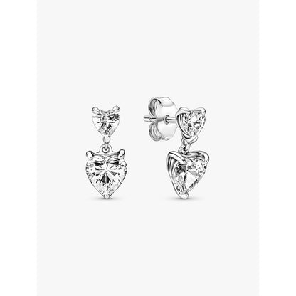 PANDORA JEWELRY Mod. SPARKLING DOUBLE HOOP EARRINGS