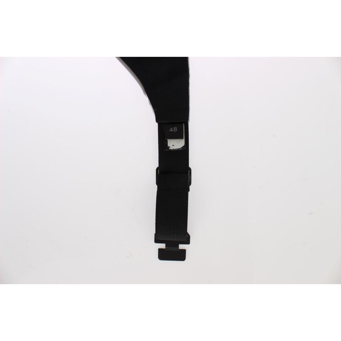 حزام كتف حريري رمادي أنيق من دولتشي آند غابانا