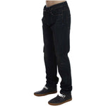 Acht Elegant Straight Fit Dark Blue Jeans Acht Black
