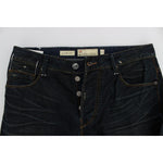 Acht Elegant Straight Fit Dark Blue Jeans Acht Light Gray