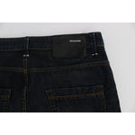 Acht Elegant Straight Fit Dark Blue Jeans Acht Black