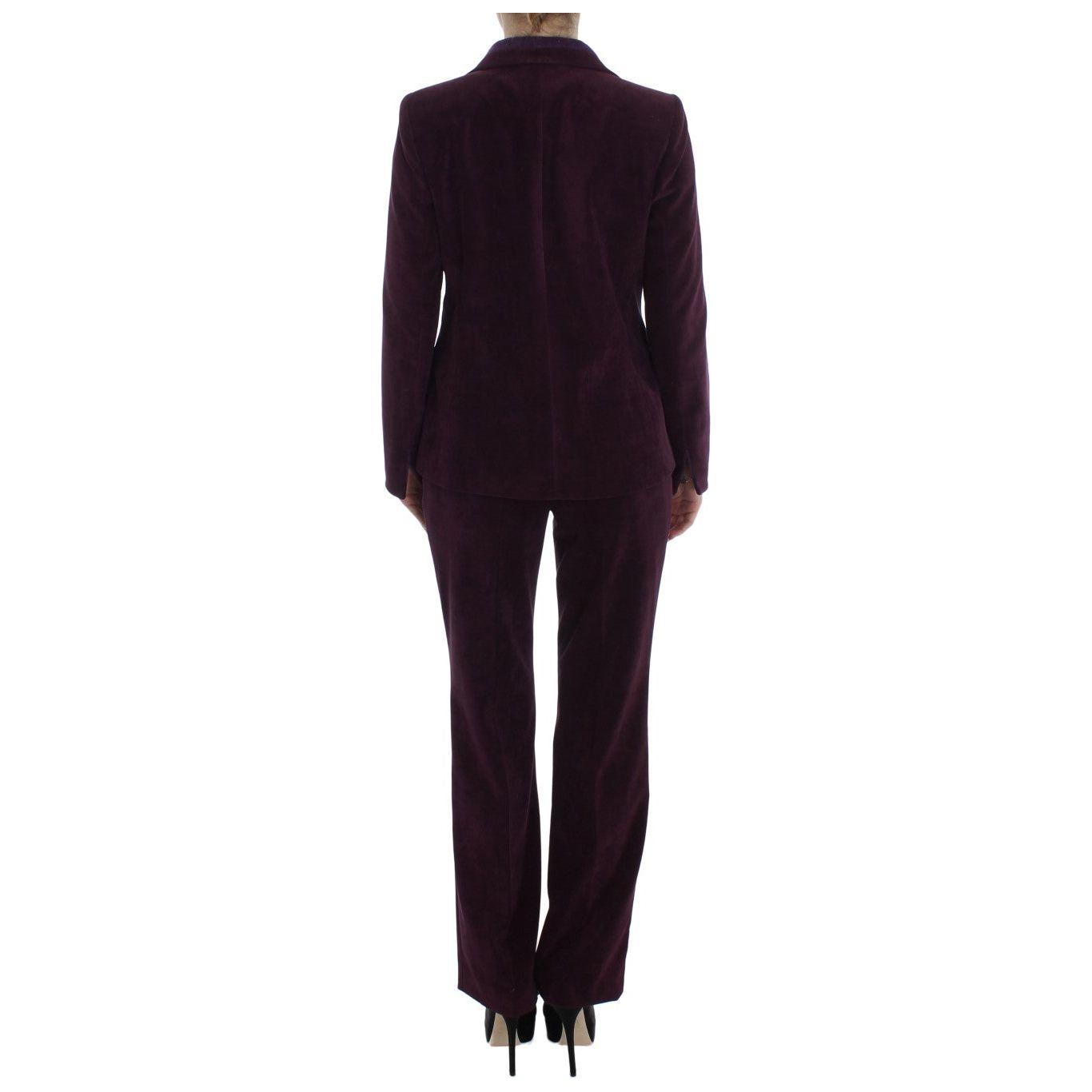 BENCIVENGA Purple Wool Suit T-Shirt Set Suit