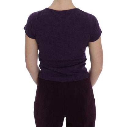BENCIVENGA Purple Wool Suit T-Shirt Set Suit