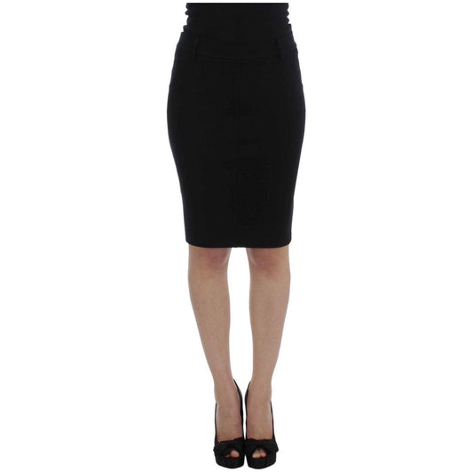PLEIN SUD Elegant Black Pencil Skirt for Chic Look PLEIN SUD Black