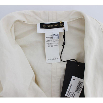 PLEIN SUD White Trench Coat Jacket Coats & Jackets