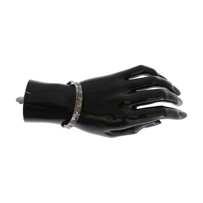 Nialaya Gray Rhodium 925 Silver Bangle Bracelet Bracelet