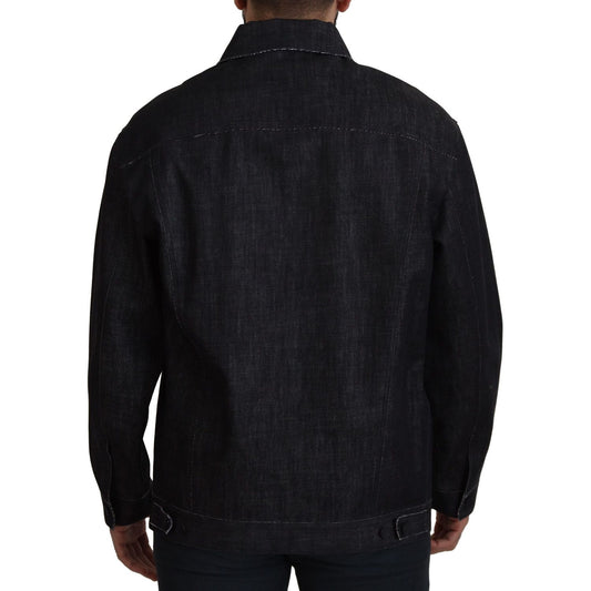 Dolce & Gabbana Elegant Black Denim Jacket Dolce & Gabbana Black