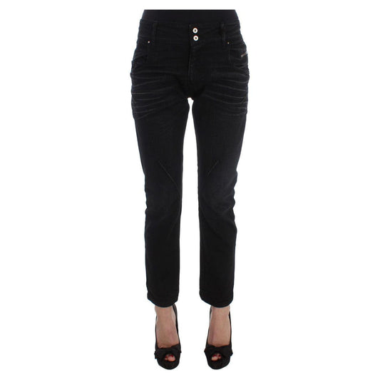 Costume National Elegant Black Slouchy Fit Jeans for Trendsetters Jeans & Pants Costume National Black