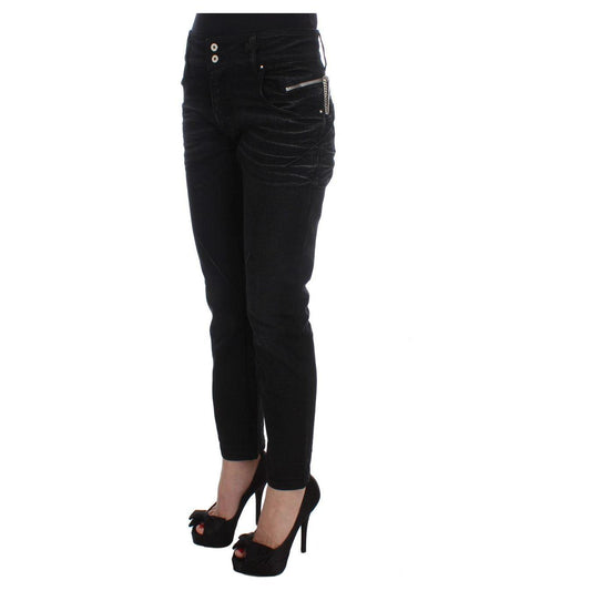 Costume National Elegant Black Slouchy Fit Jeans for Trendsetters Jeans & Pants Costume National Black