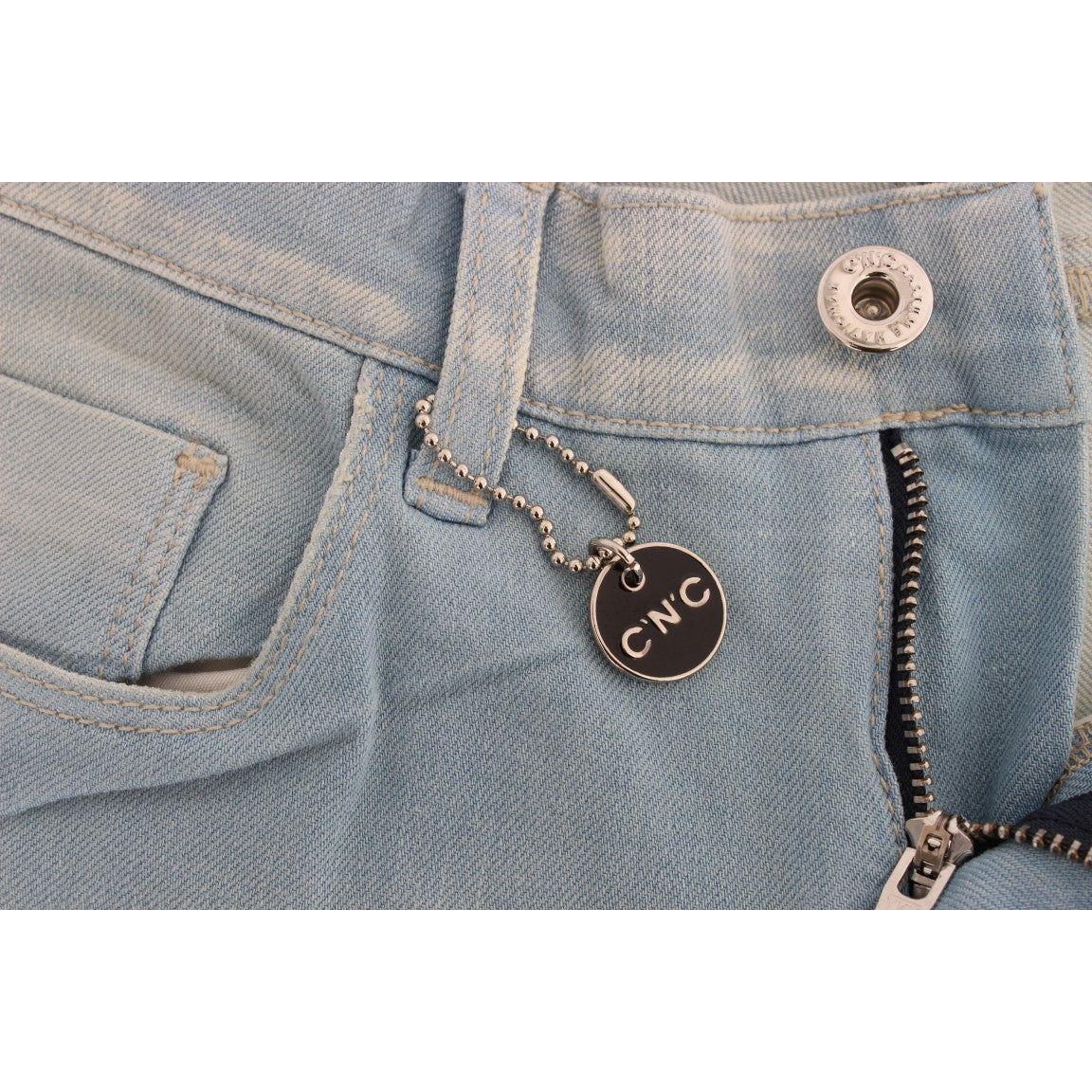 بنطلون جينز أزرق رفيع للغاية من مجموعة National Chic