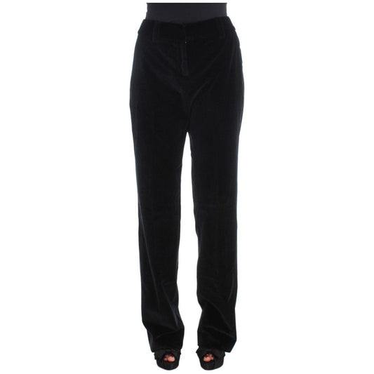 Ermanno Scervino Elegant Black Straight Fit Jeans Jeans & Pants Ermanno Scervino Black