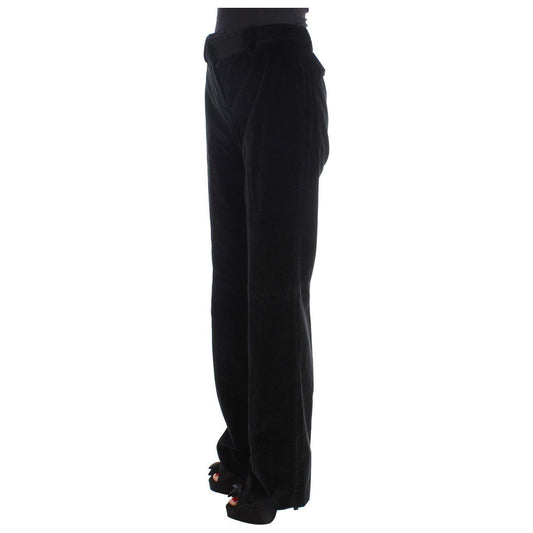 Ermanno Scervino Elegant Black Straight Fit Jeans Jeans & Pants Ermanno Scervino Black
