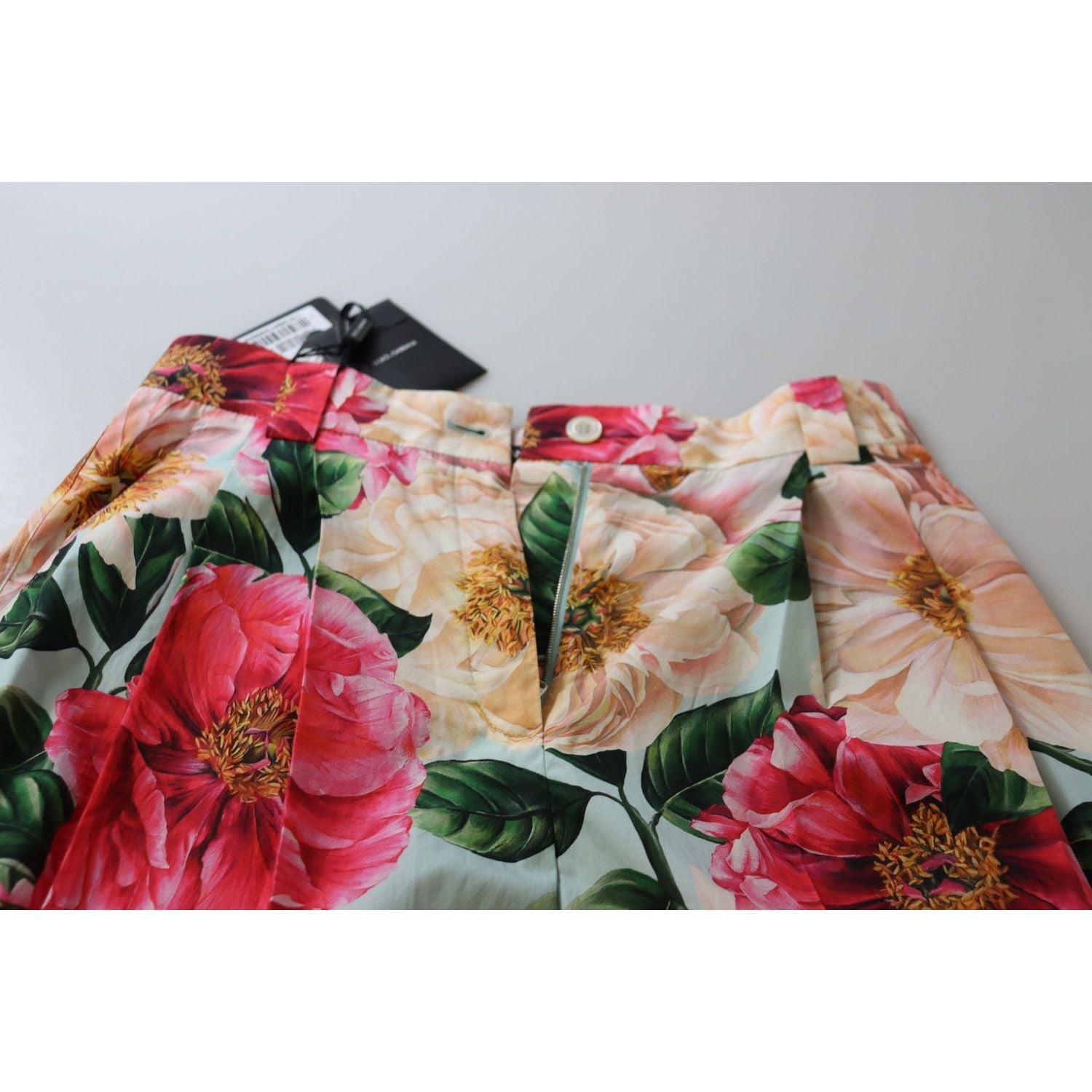 بنطلون حرير فاخر عالي الخصر من دولتشي آند غابانا