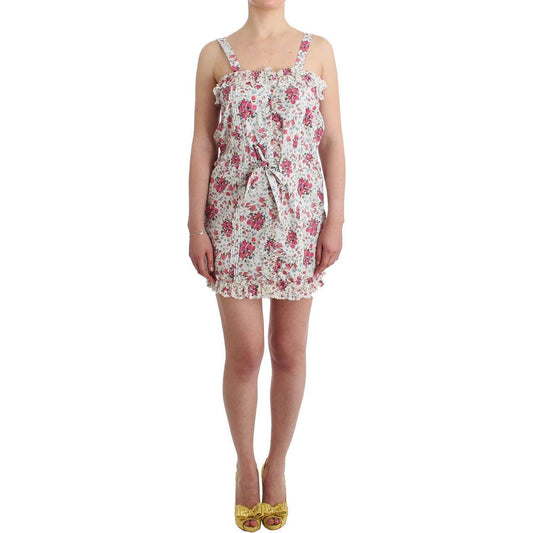 Ermanno Scervino Floral Sundress Dresses Ermanno Scervino Rosy Brown