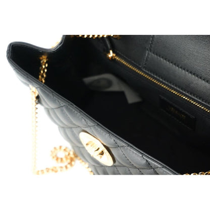 Versace Elegant Quilted Nappa Leather Tote Bag