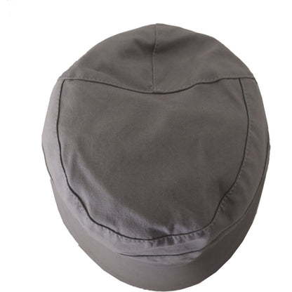 Dolce & Gabbana Gray Newsboy Cap Men Capello Cotton Hat