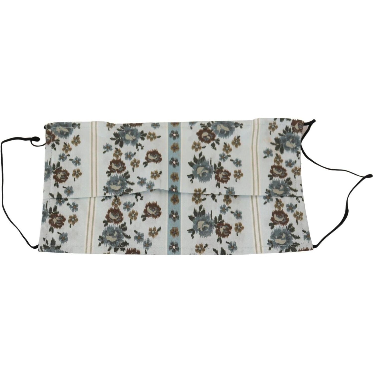 قناع الوجه دولتشي آند غابانا الأنيق المصنوع من القطن المطوي باللون الأبيض