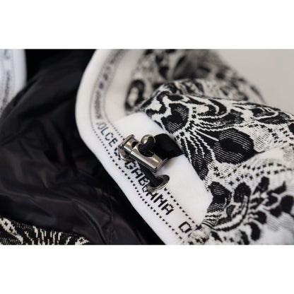 Dolce & Gabbana White Floral Whole Head Wrap One Size Cotton Hat