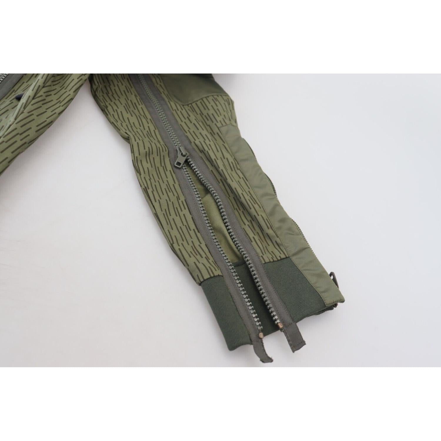 بنطلون دولتشي آند غابانا الأنيق المصنوع من مزيج القطن باللون الأخضر