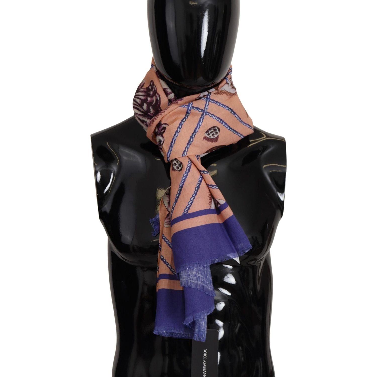 وشاح من الكتان متعدد الألوان من دولتشي آند غابانا للرجال