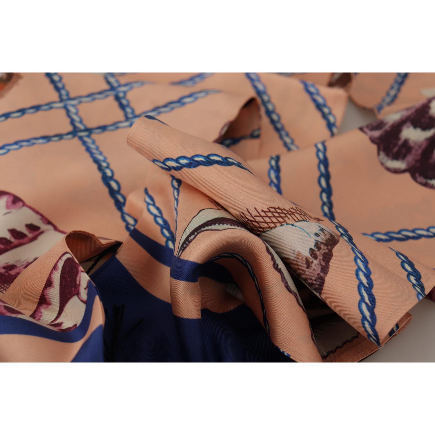 وشاح رجالي أنيق من الحرير من دولتشي آند غابانا - إكسسوار فاخر متعدد الألوان