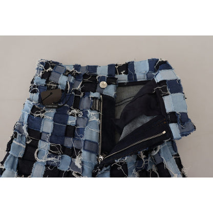 Dolce & Gabbana Multicolor Patchwork Cotton Denim Jeans
