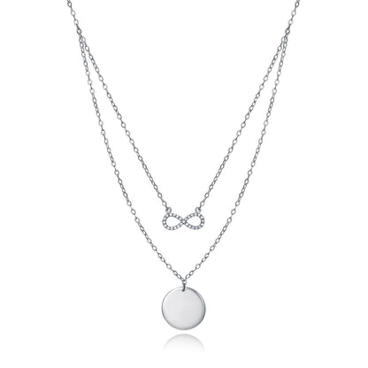 VICEROY JEWELS Mod. 4087C000-00 silver necklace with quartz movement and official packaging, designed for ladies.
