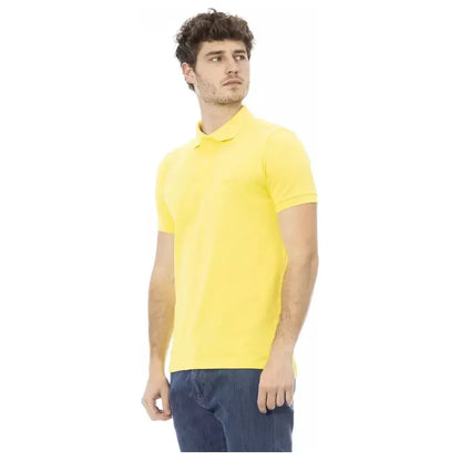 Baldinini Trend Yellow Cotton Men Polo Shirt