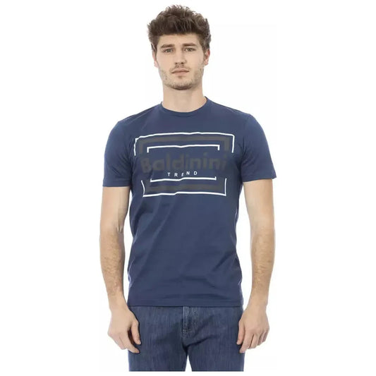 Baldinini Trend Blue Cotton Men T-Shirt