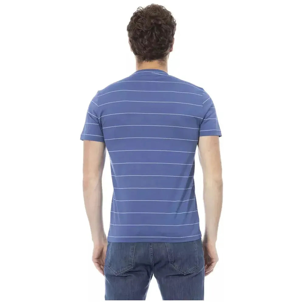 Baldinini Trend Blue Cotton Men T-Shirt
