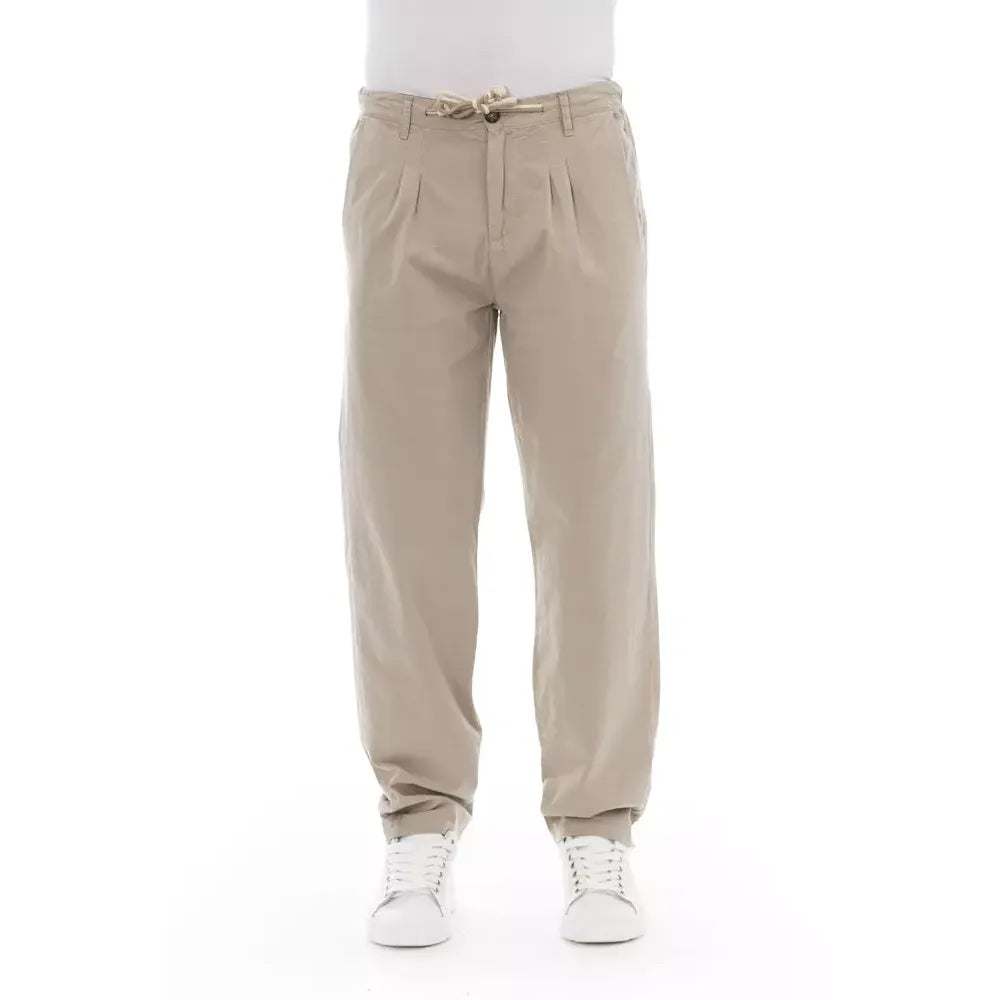 Baldinini Trend Beige Cotton Jeans & Pant