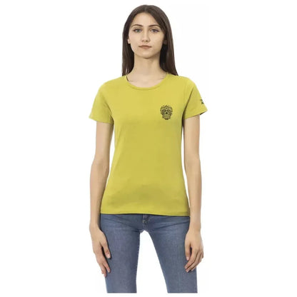 Trussardi Action Green Cotton Women T-Shirt