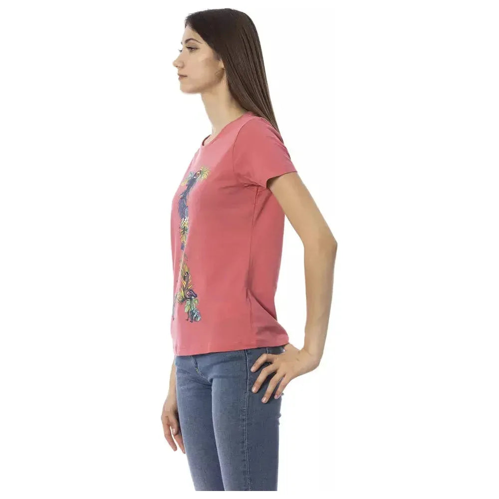 Trussardi Action Fuchsia Cotton Women T-Shirt