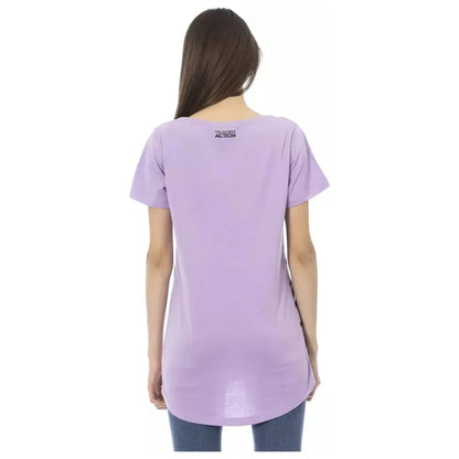 Trussardi Action Purple Cotton Women T-Shirt