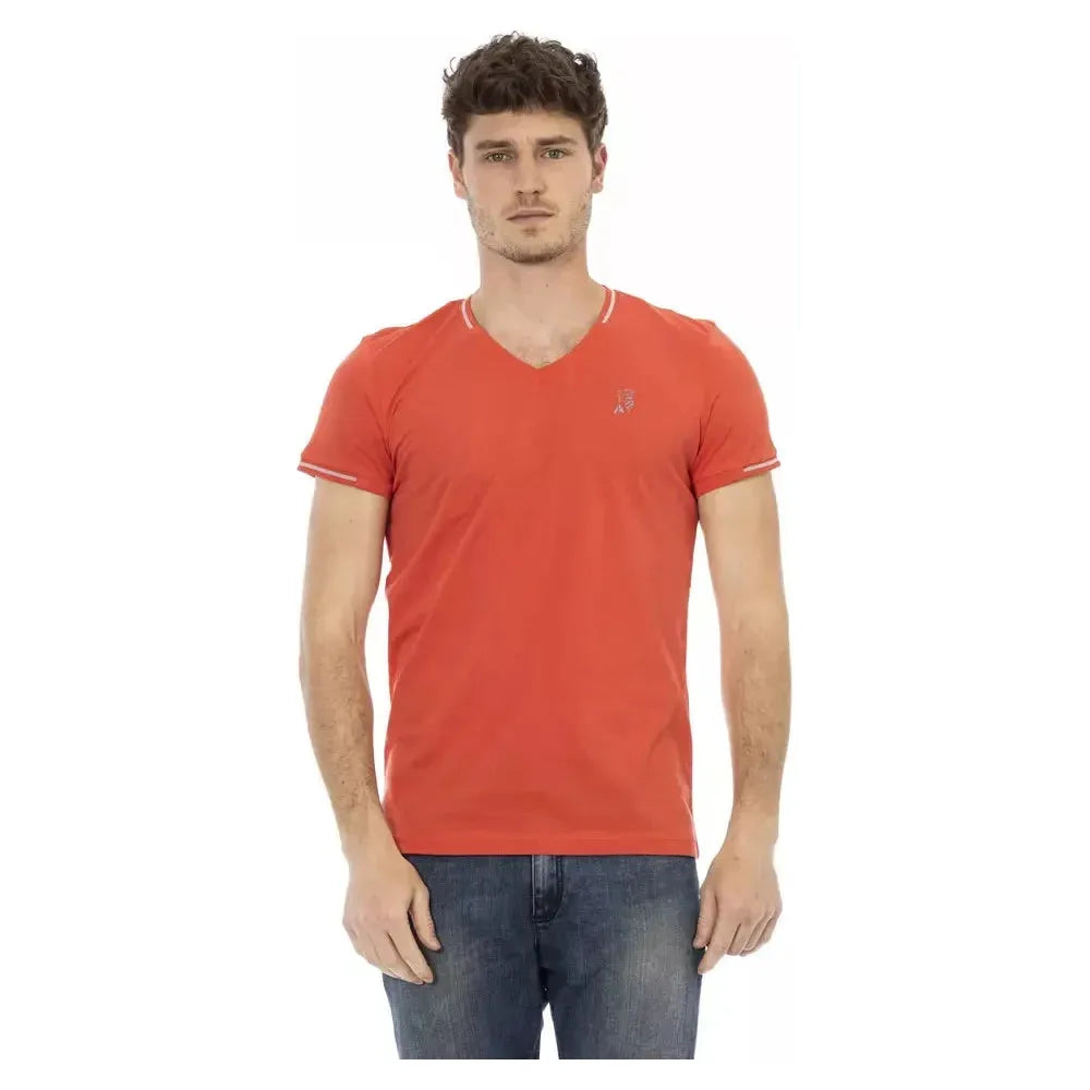 Trussardi Action Orange Cotton Men's T-Shirt