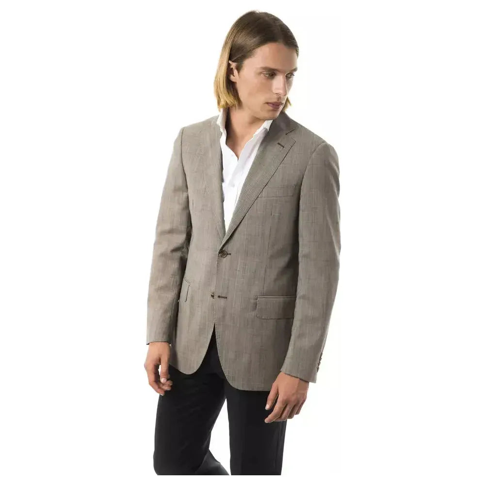 Uominitaliani Gray Wool Men's Blazer