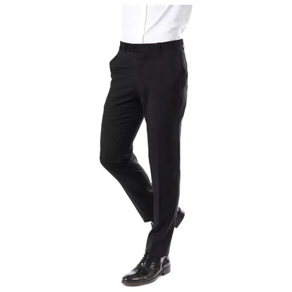Uominitaliani Gray Wool Men Pants