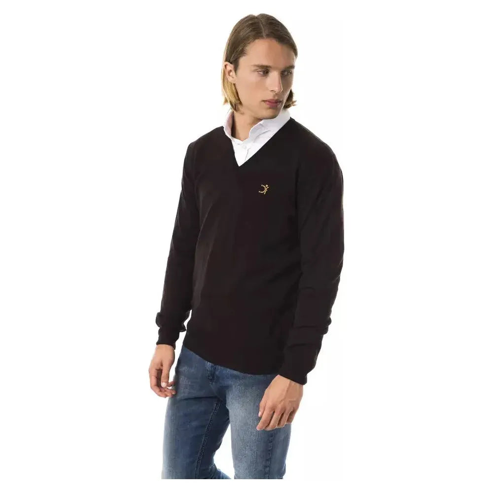 سترة رجالية من صوف ميرينو بني من Uominitaliani