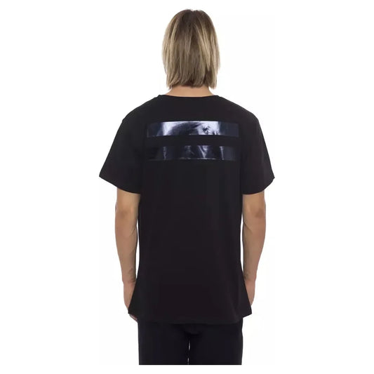 Nicolo Tonetto Black Cotton Men T-Shirt Nicolo Tonetto Black